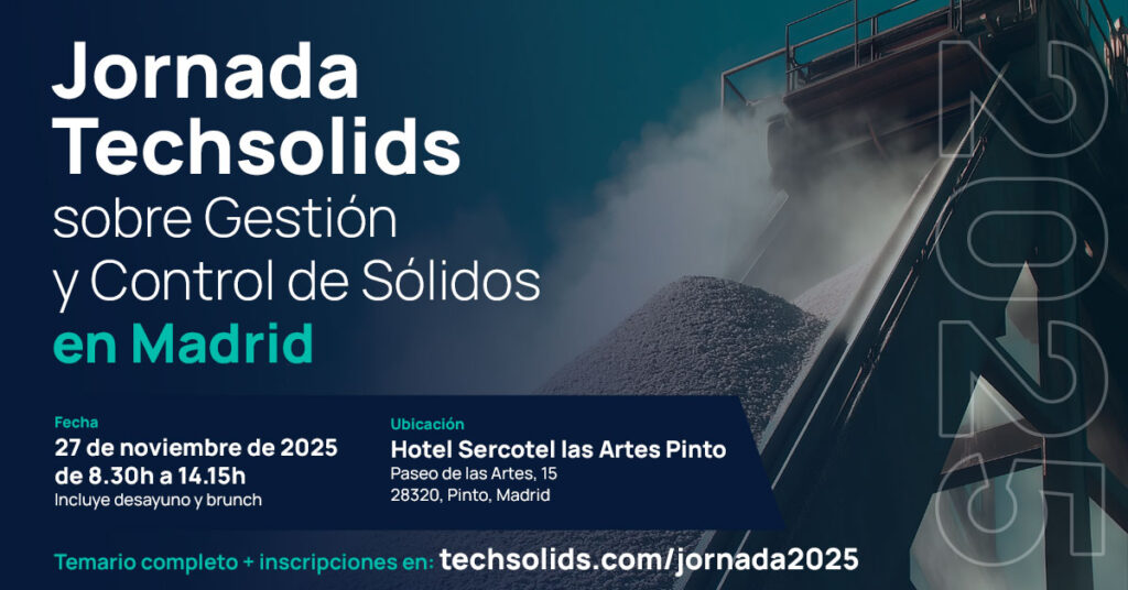 Techsolids celebra en Madrid la décima Jornada sobre Gestión y Control de Sólidos